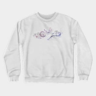 Crocodiles Dreaming in Amethyst Crewneck Sweatshirt